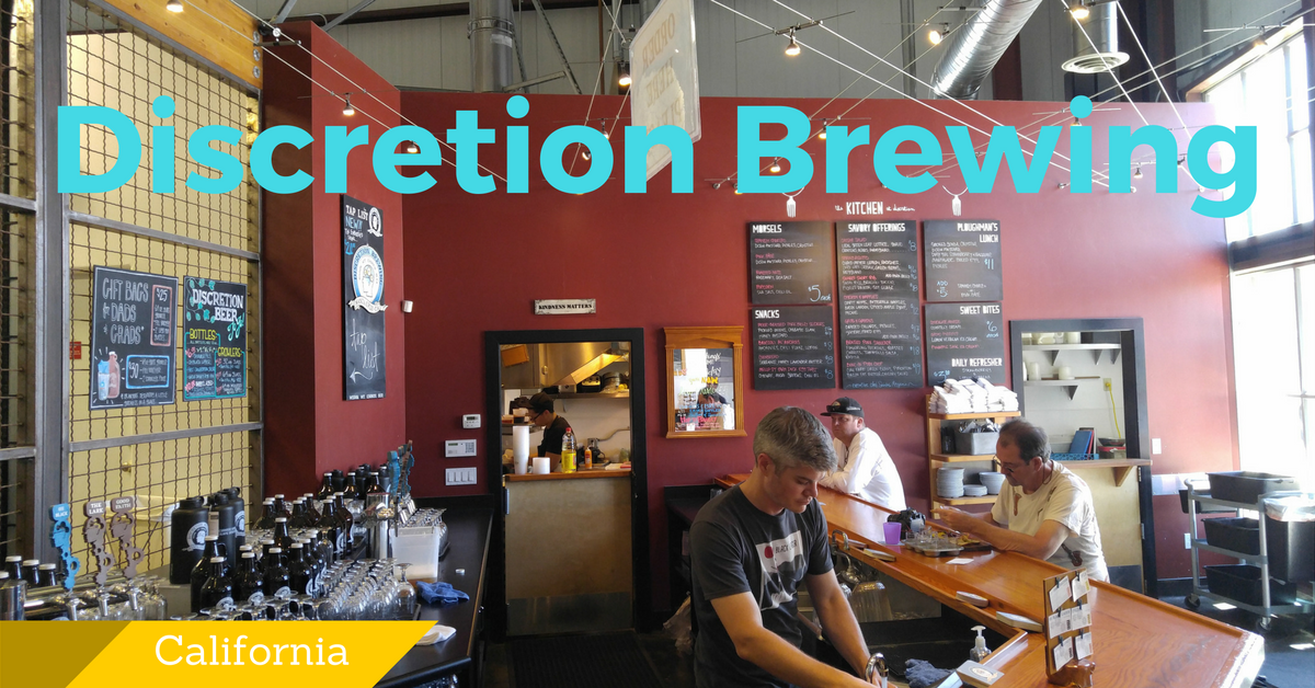 ブルワリー訪問ブログ Vol.16 in カリフォルニア:Discretion Brewing