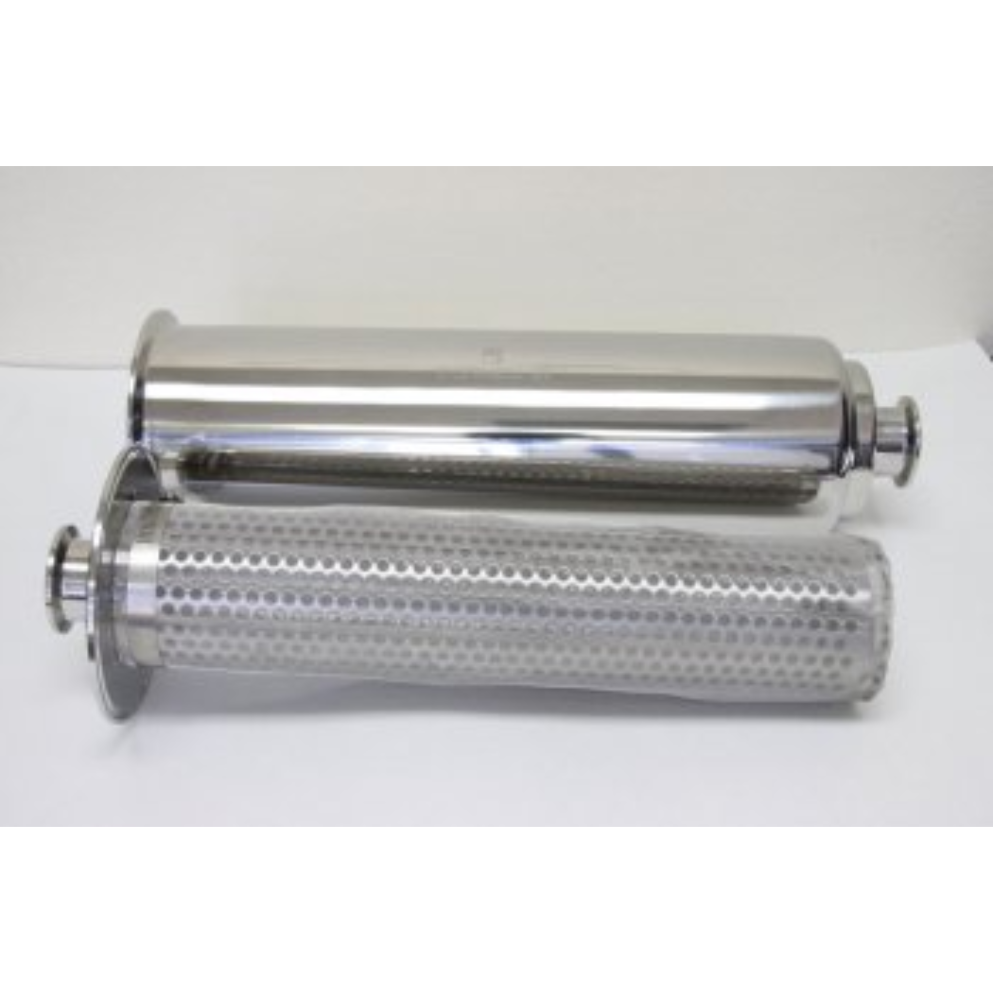 ストレイナー(4.5インチ外径筒ボディー / 1.5インチTC / 400ミクロン|0.4mm)フィルターネット