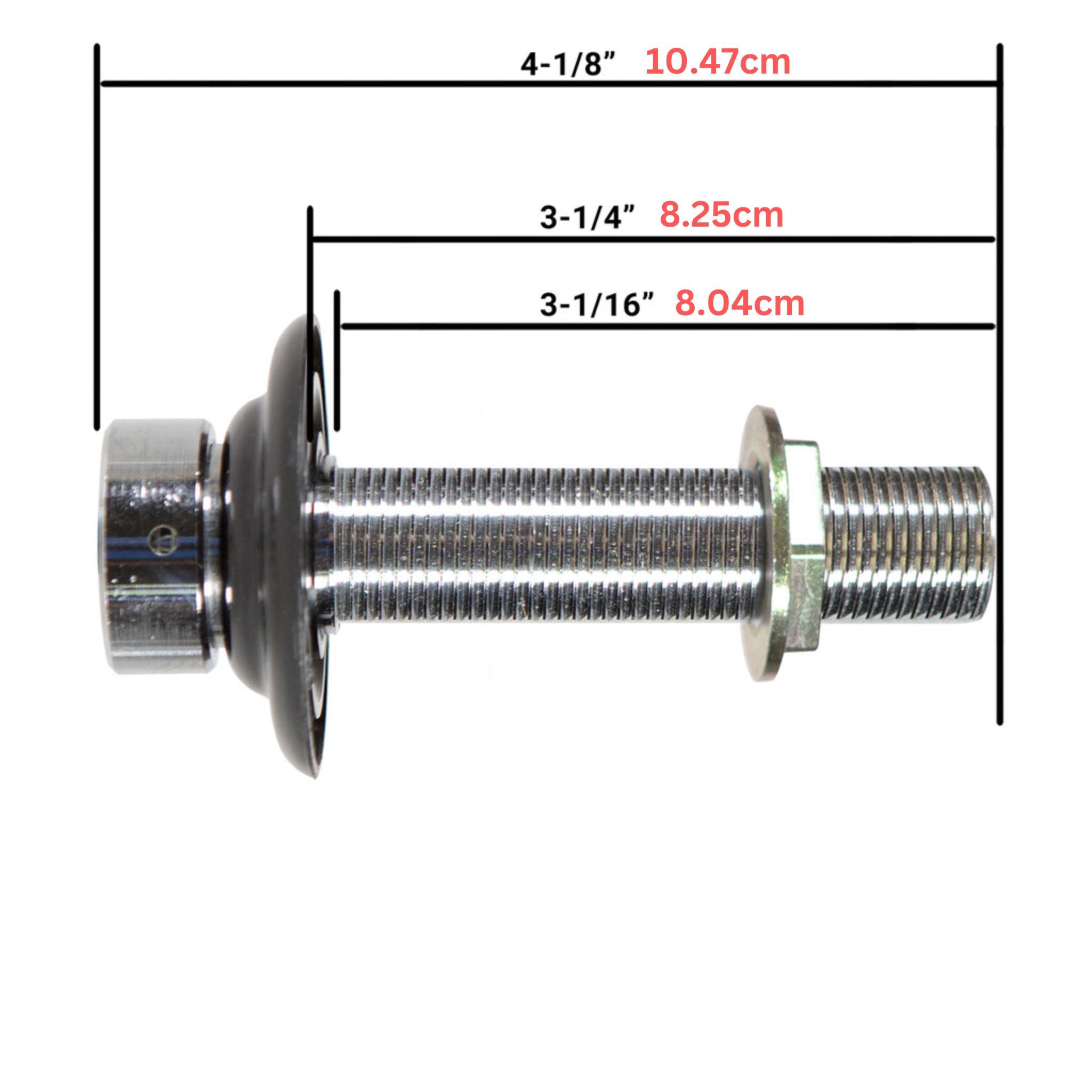 シャンク(全長11cm / 内径4.76mm / クロムメッキブラス)