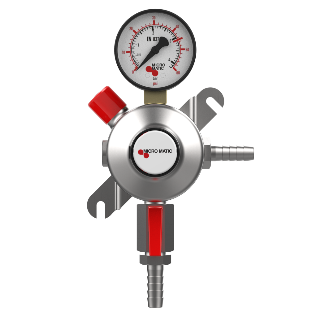 2次減圧弁 / 0-60 PSI / 1ゲージ付き