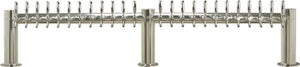 Metropolis “M” - Glycol Cooled Beer Tower - 24 304 Stainless Steel Faucets