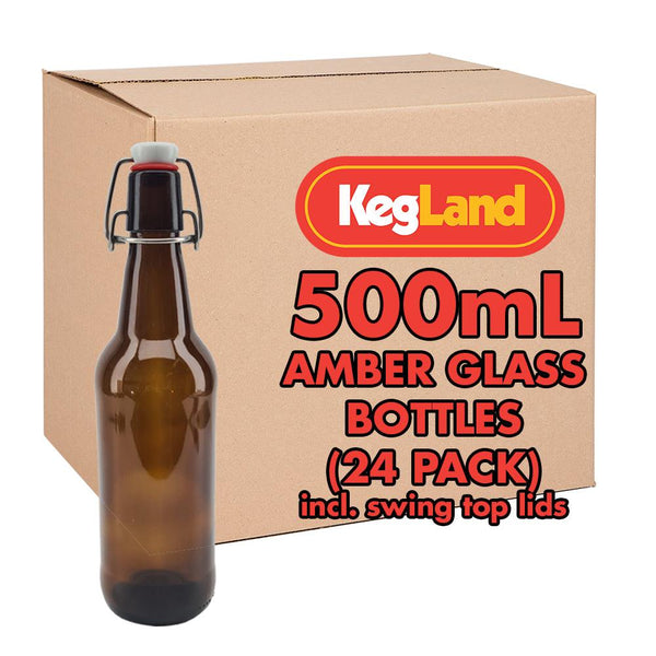 ボトル（500ml / ガラス / 24本入り / スウィングトップキャップ