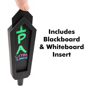 ★★Bishop Tap Handle for Recipe Kits (Clear Lense for Paper, Blackboard Sticker, Whiteboard Sticker)