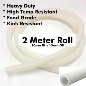 ★★2m Roll of Silicone Tubing (10mm ID x 15mm OD)
