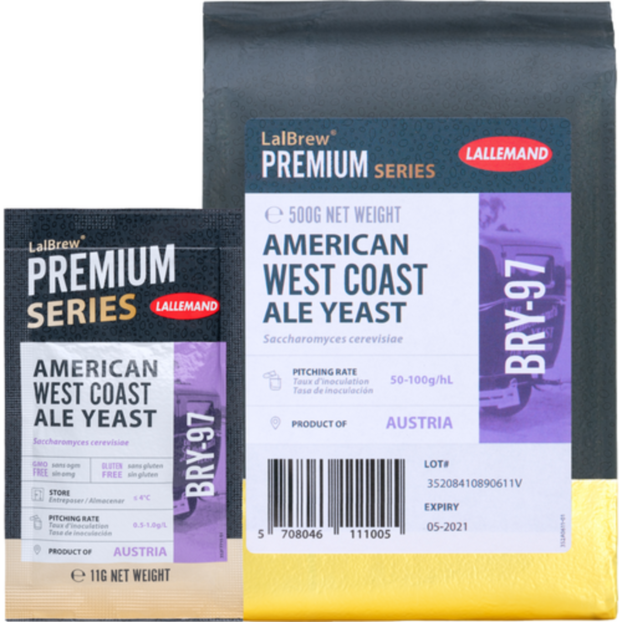 Lallemand | LalBrew® BRY-97 American West Coast Ale Yeast | Dry Beer Yeast