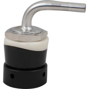 Beer Faucet Shank | Tower Shank | Matte Black | Duotight Compatible Barb | Intertap | NukaTap