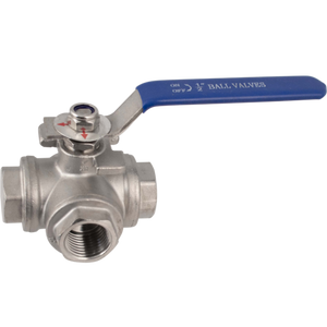 ★Stainless 3-Way Ball Valve - 1/2 in. BSP