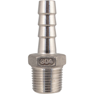 Stainless Barb - 3/8 in. Male BSP x 3/8 in.