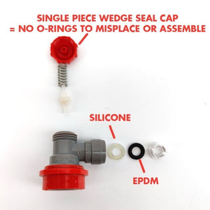 Duotight Ball Lock Quick Disconnect (QD) - Gas In