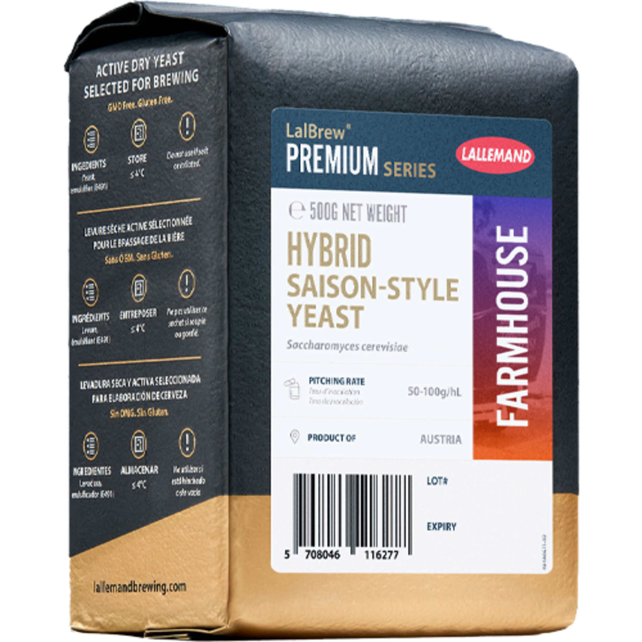 Lallemand | LalBrew® Farmhouse™ Hybrid Saison Style Yeast | Dry Beer Yeast