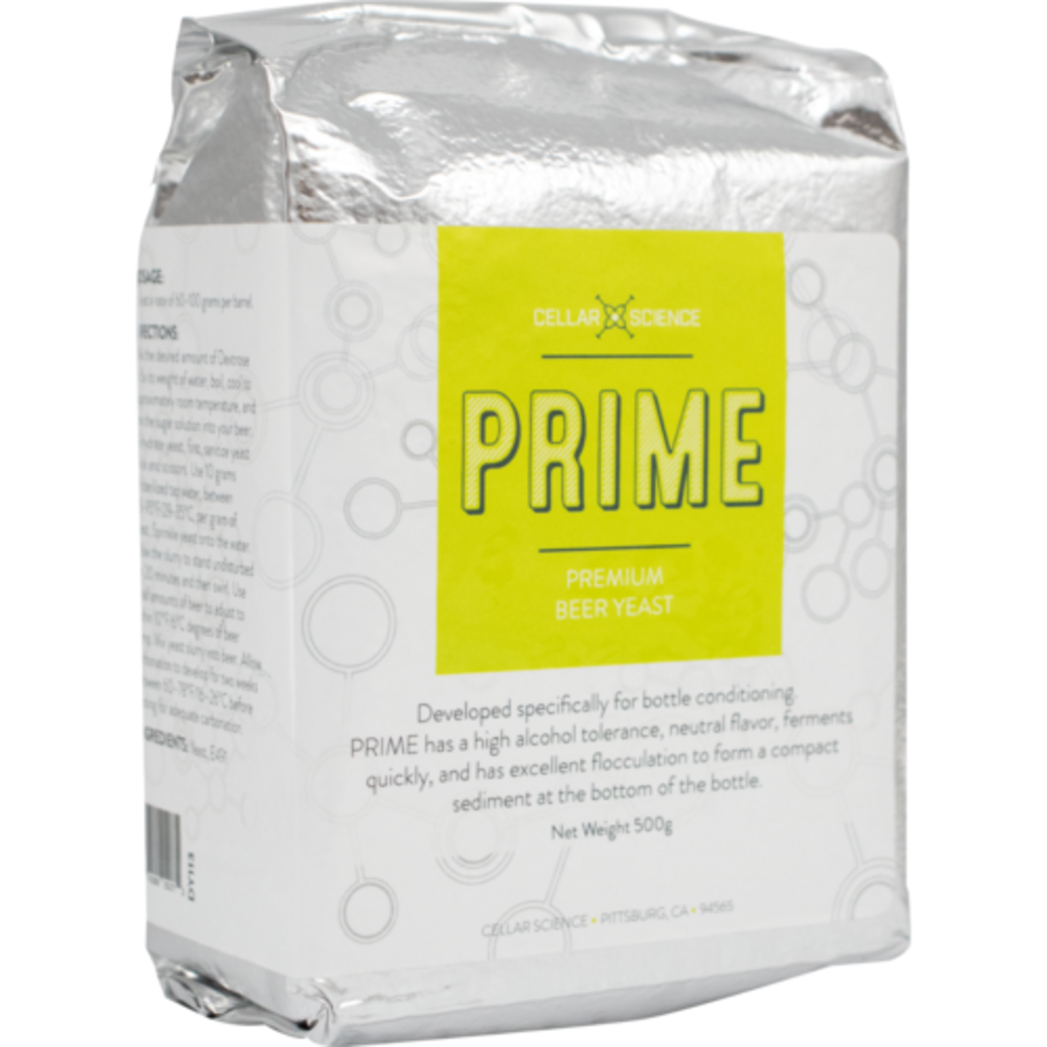 CellarScience® PRIME Dry Yeast | Cask & Bottling Yeast | Premium Beer Yeast