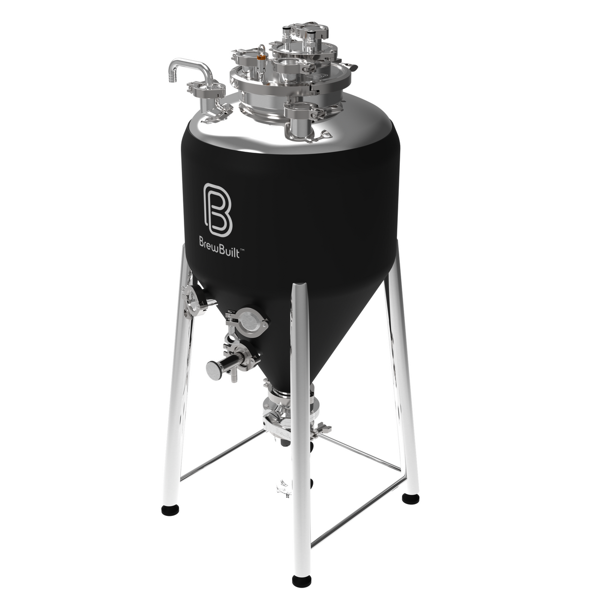 BrewBuilt X3 ジャケット付き円錐型発酵槽 別の角度から見た本体