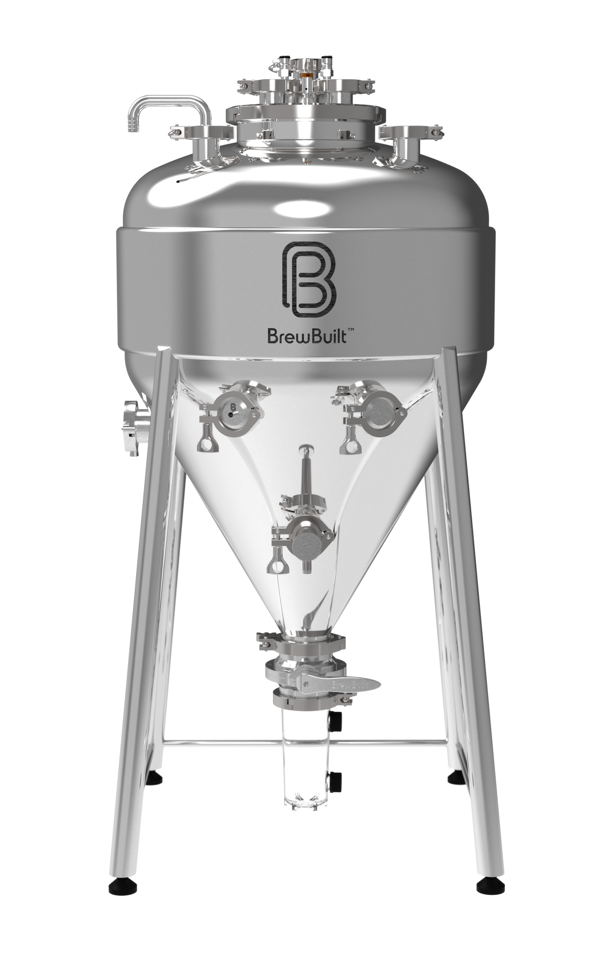 BrewBuilt X3 ジャケット付き円錐型発酵槽 内面の鏡面仕上げ