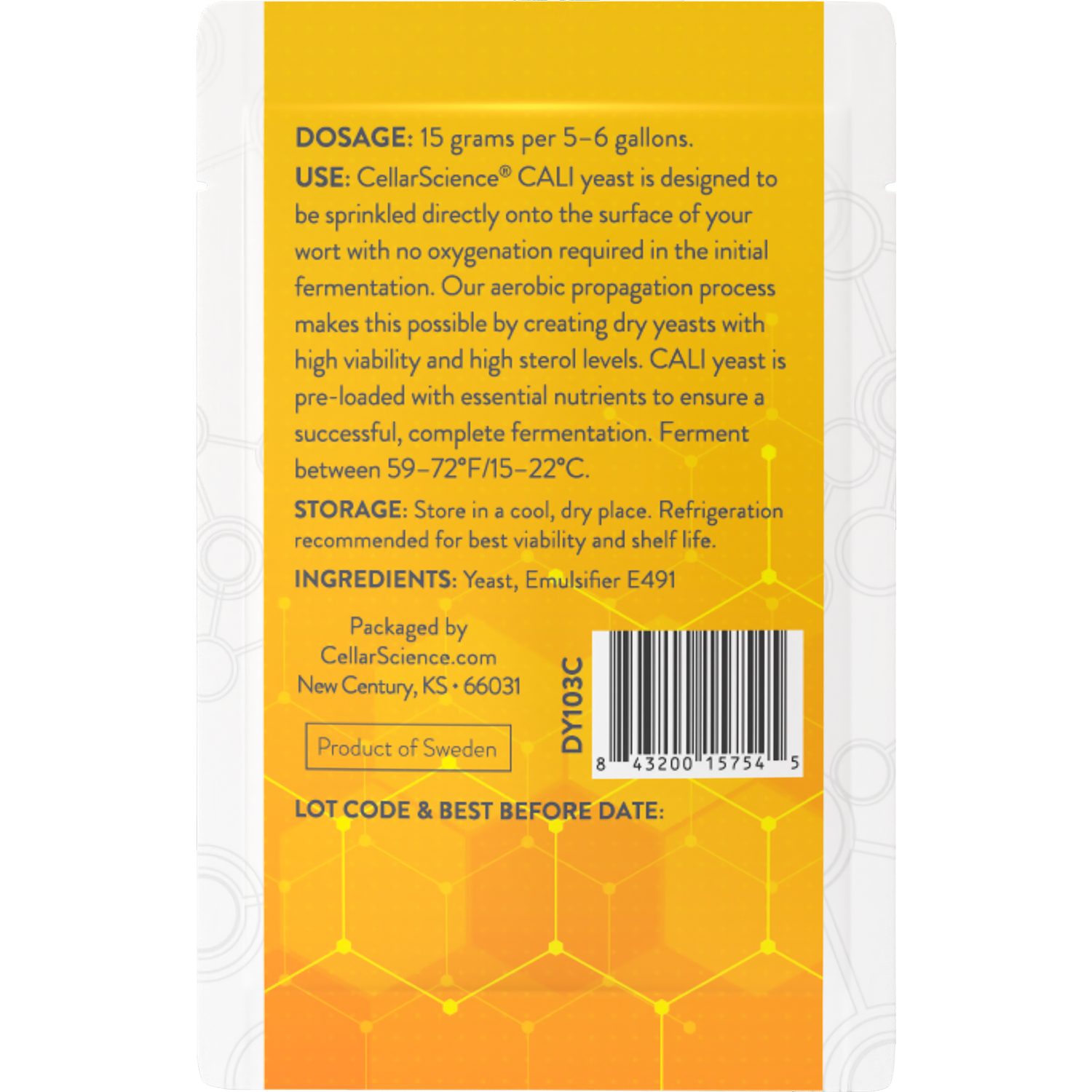 CellarScience® CALI ドライイースト アメリカンエール