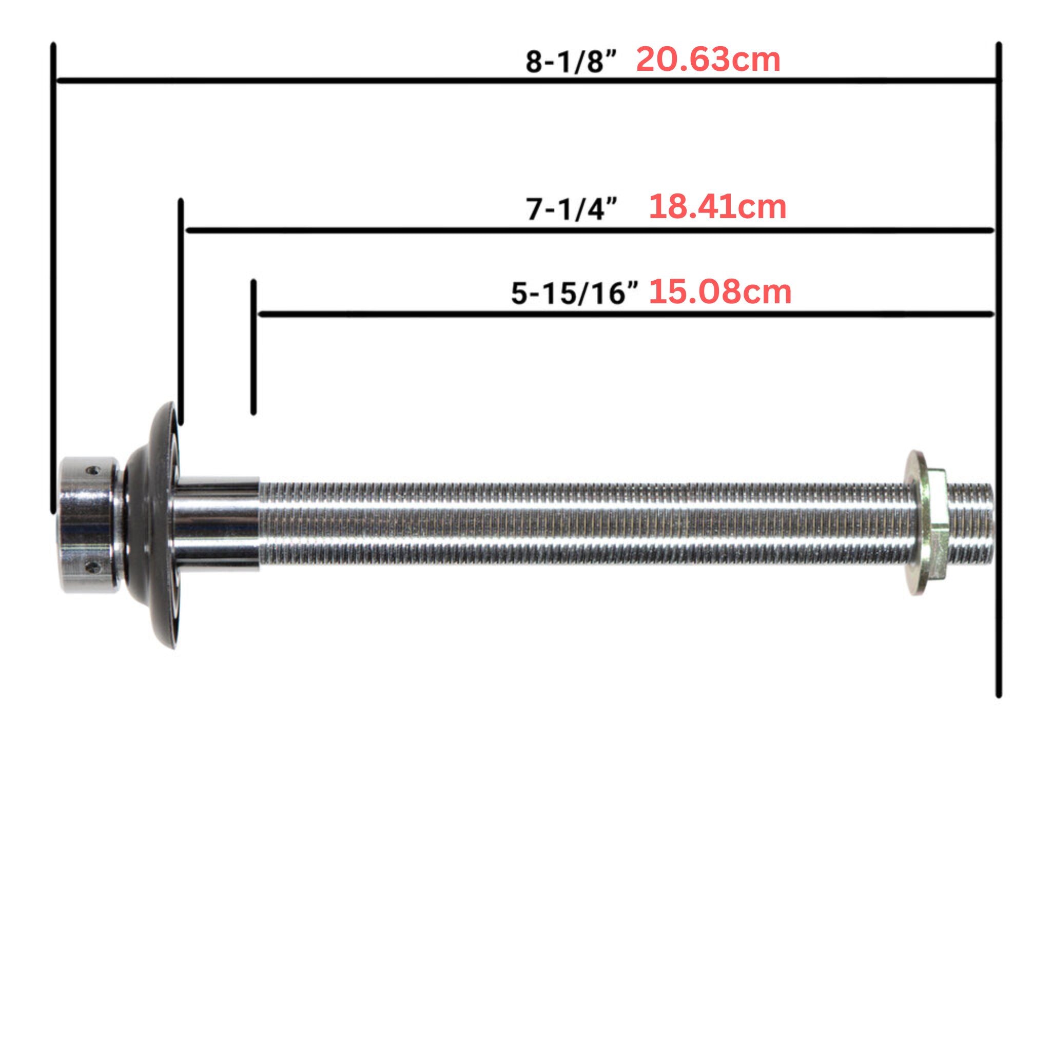 シャンク（全長21cm / 内径4.76mm / クロムメッキブラス）