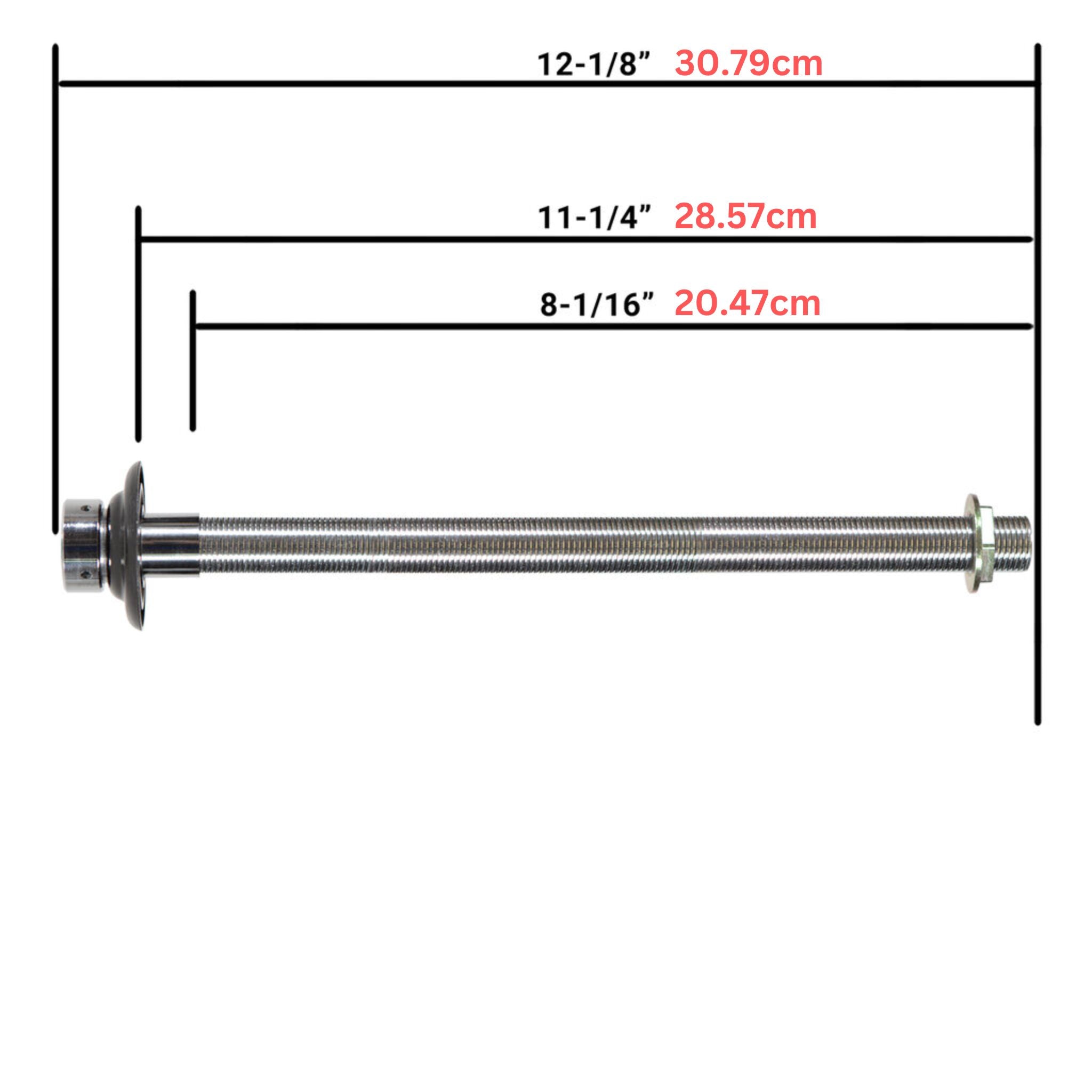 シャンク（全長31cm / 内径4.76mm / クロムメッキブラス）