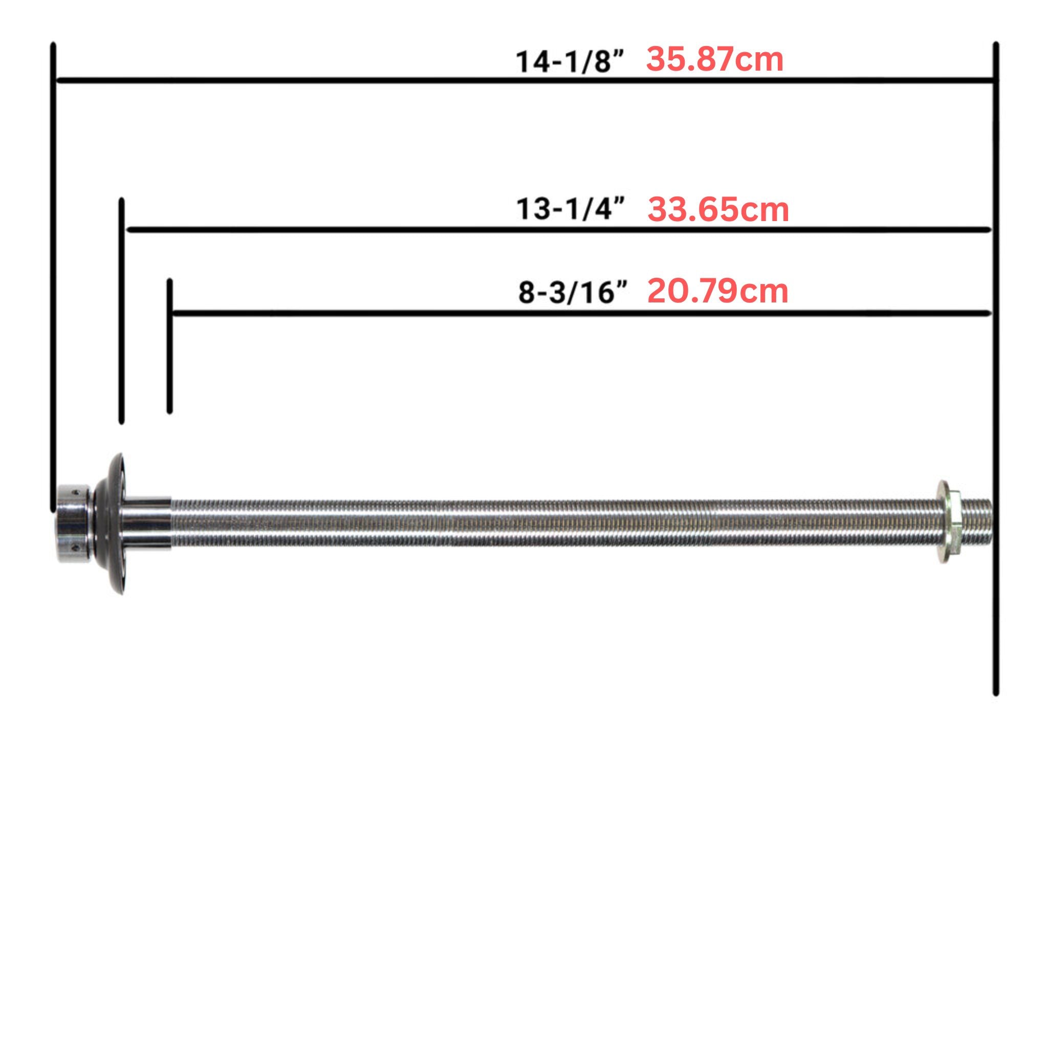 シャンク（全長36cm / 内径4.76mm / クロムメッキブラス）