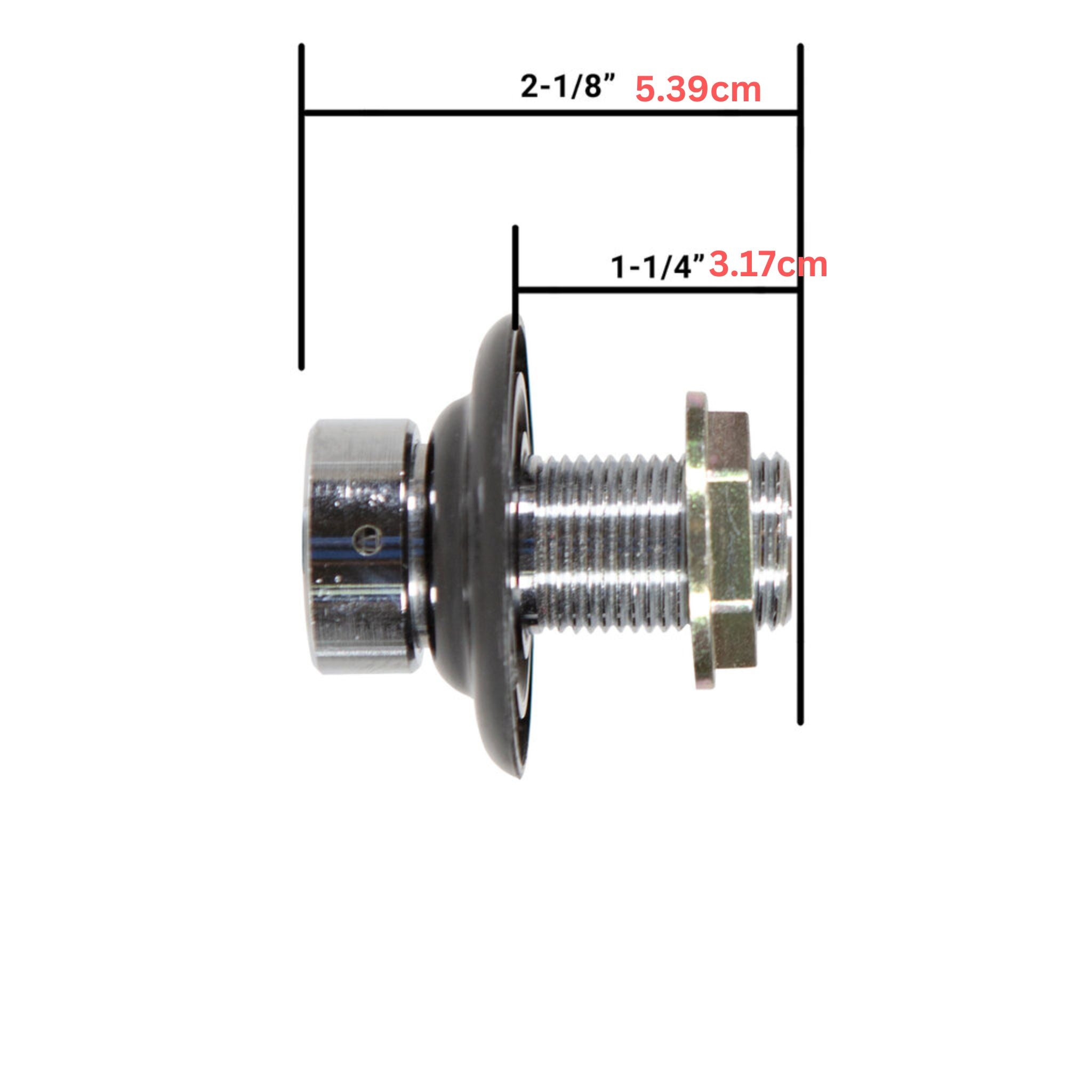 シャンク（全長6cm / 内径4.76mm / クロムメッキブラス）