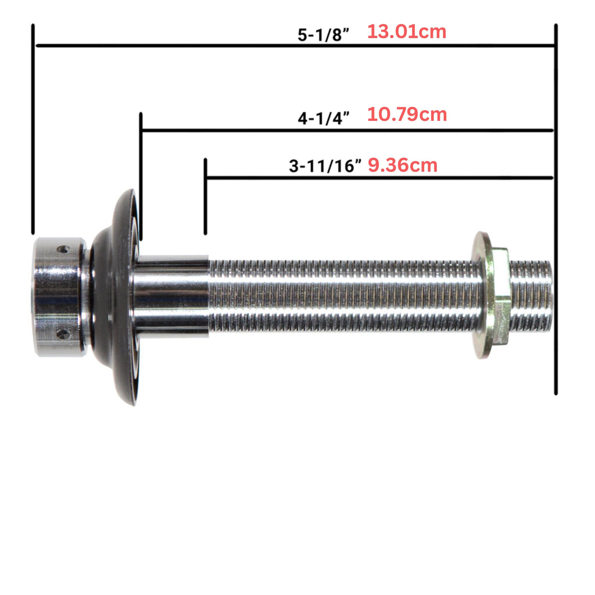 シャンク（全長14cm / 内径4.76mm / クロムメッキブラス）