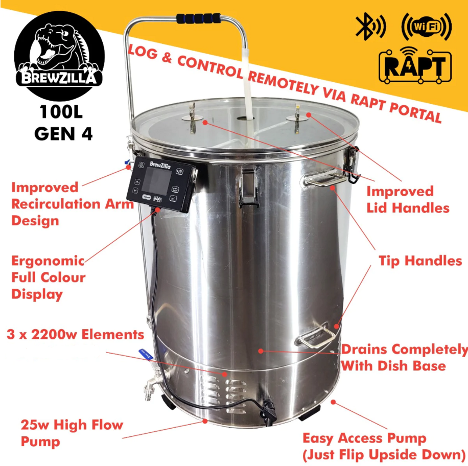 ブルージラ 100L Gen 4.1 本体とRAPTコントローラー