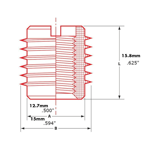 タップハンドルDIY用鬼目ナット