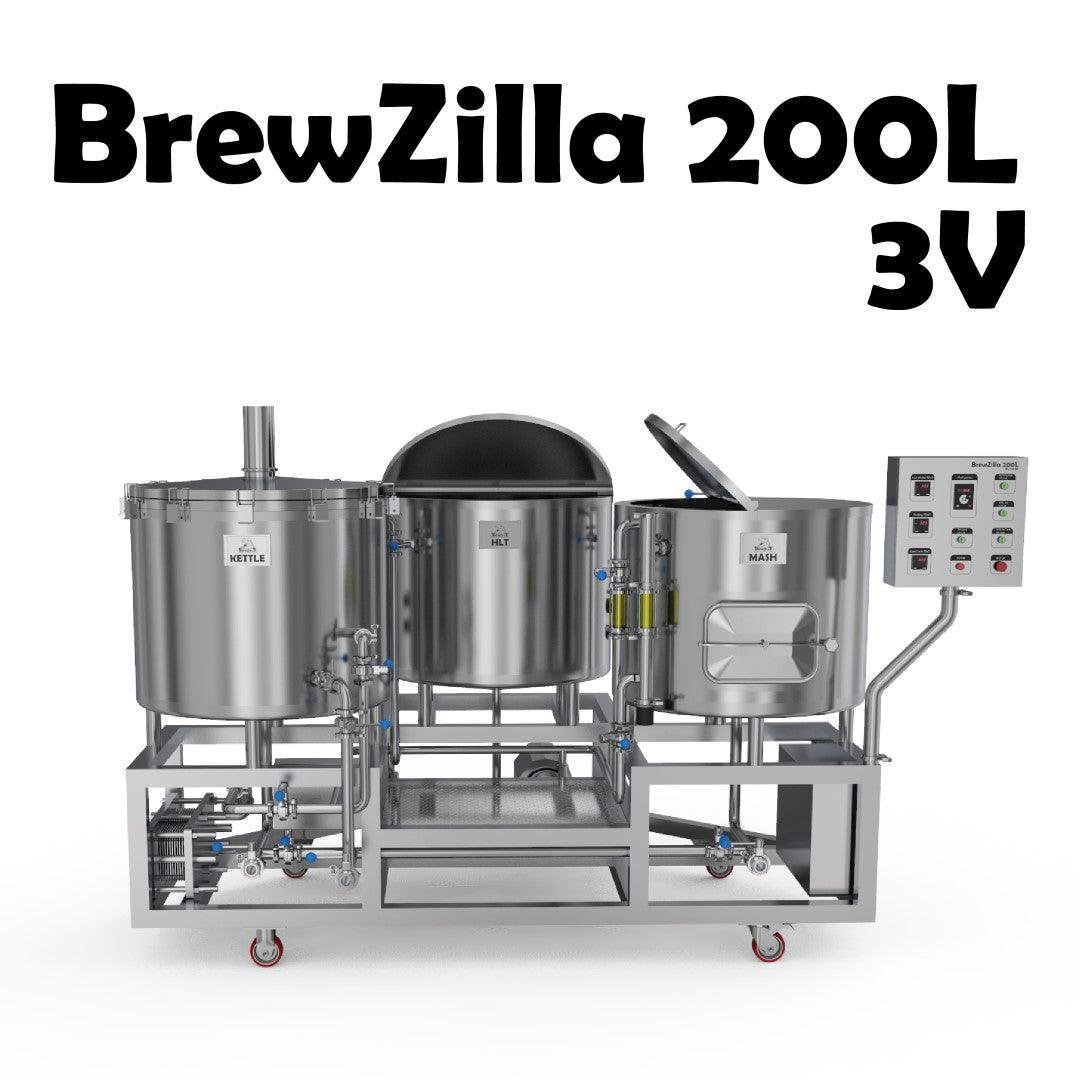 ブルージラ 200L 三槽式マイクロブルワリー 全体像01