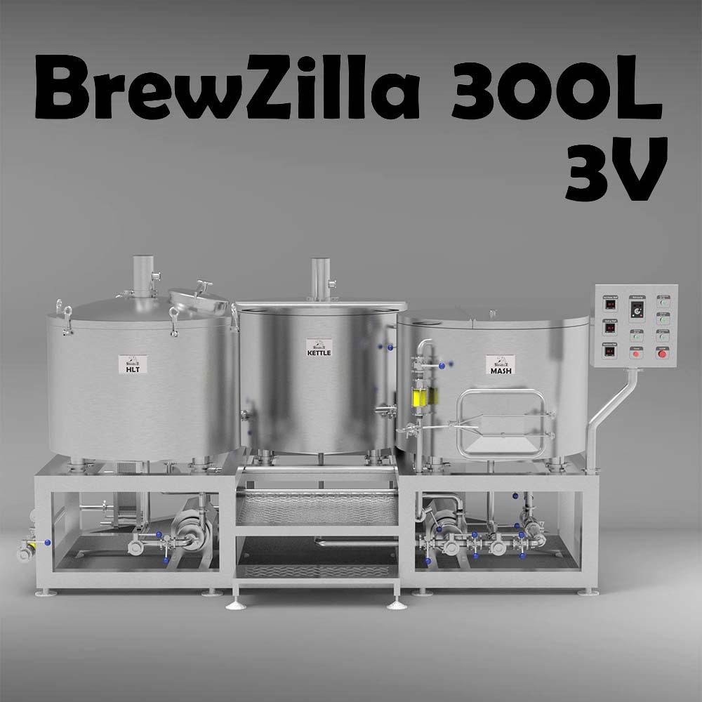 ブルージラ 300L 三槽式マイクロブルワリー 全体像01