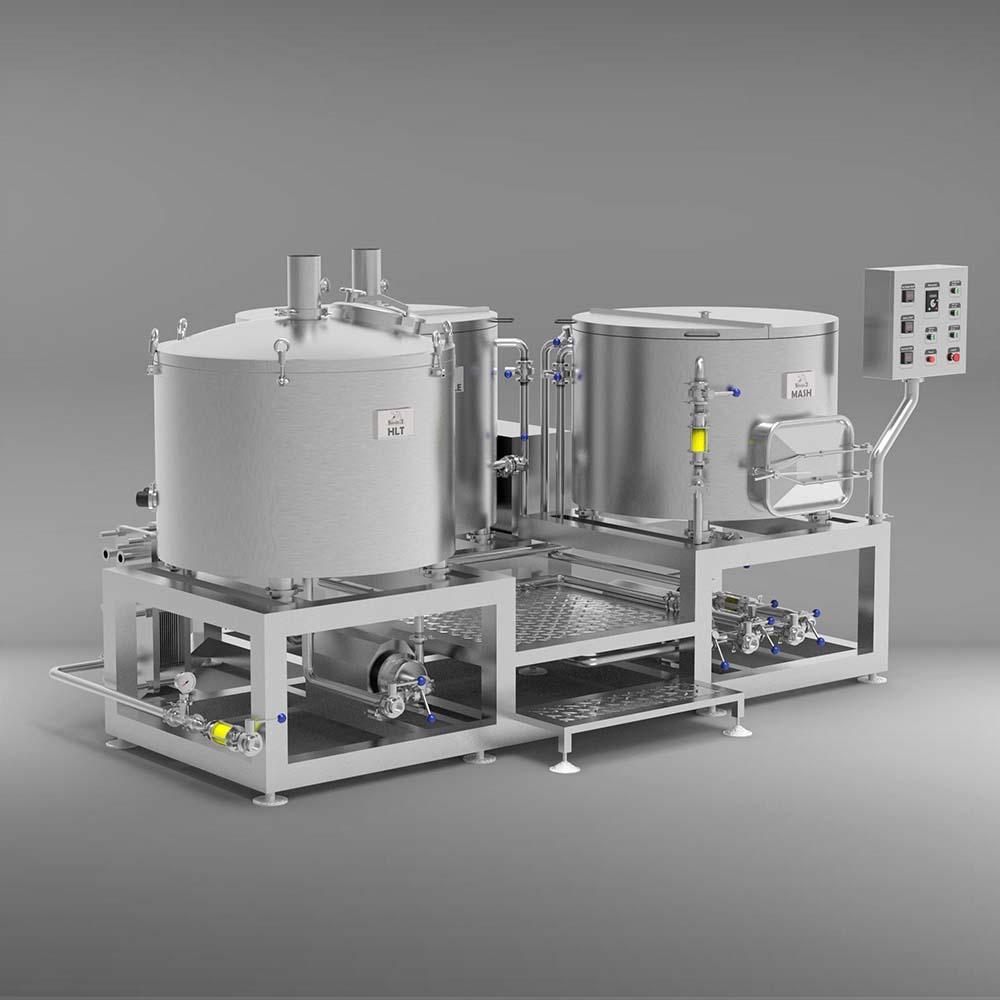 ブルージラ 300L 三槽式マイクロブルワリー 全体像02