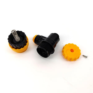 ★★POK duotight 8mm x Flow Control Ball Lock Disconnect (Liquid Black + Yellow)