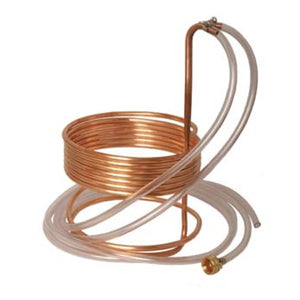 Super Efficient Immersion Wort Chiller | 25 Feet of 3/8" Copper | Elevated Coil With Integrated Turbulator Cools Faster | Uses 40% Less Water