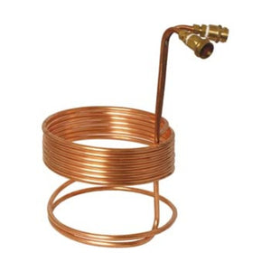 Water Efficient Immersion Wort Chiller (25' x 3/8" With Brass Fittings)