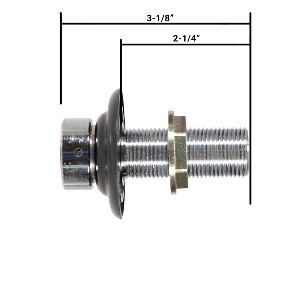 シャンク（全長8cm / 内径6.35mm / クロムメッキブラス）