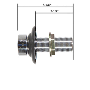 Faucet Shank Assembly - 3-1/8"L with 1/4" Bore - Chome-plated Brass