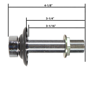 Faucet Shank Assembly - 4-1/8"L with 3/16" Bore - Chome-plated Brass