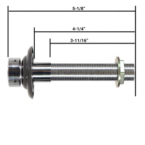 Faucet Shank Assembly - 5-1/8"L with 3/16" Bore - Chome-plated Brass