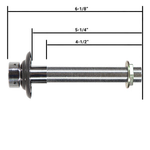 Faucet Shank Assembly - 6-1/8"L with 3/16" Bore - Chome-plated Brass