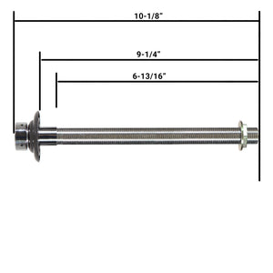 Faucet Shank Assembly - 10-1/8"L with 1/4" Bore - Chome-plated Brass
