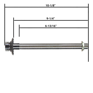 Faucet Shank Assembly - 10-1/8"L with 1/4" Bore - 304 Stainless Steel