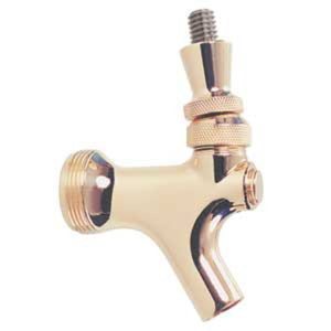 Standard Faucet - Polished Brass - Stainless Steel Lever