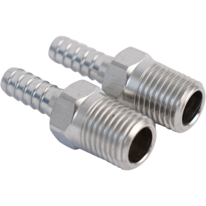 Stainless Barb | 1/4 in. MPT x 1/4 in. Barb | 2 Pack | KOMOS®