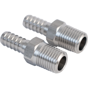 Stainless Barb | 1/4 in. MPT x 5/16 in. Barb | 2 Pack | KOMOS®