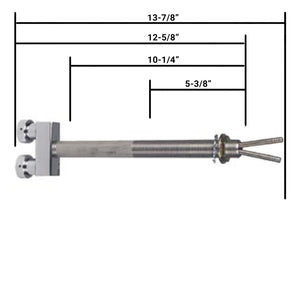 Dual Faucet Shank - 10-1/4"L with 3/16" Bore