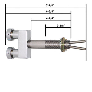 Dual Faucet Shank - 4-1/4"L with 3/16" Bore