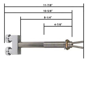 Dual Faucet Shank - 8-1/4"L with 3/16" Bore