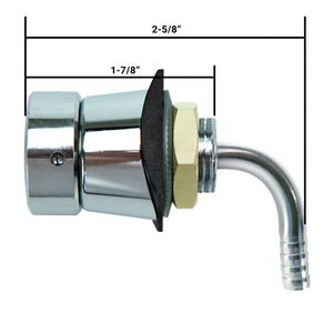 Elbow Shank Assembly - 1-7/8"L with 1/4" Bore - 304 Stainless Steel