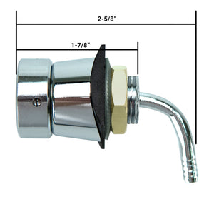 Elbow Shank Assembly - 1-7/8"L with 3/16" Bore - 304 Stainless Steel