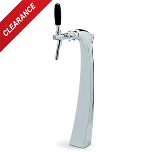 Falco Draft Tower - Chrome Finish - Glycol-Cooled - 1 Faucet