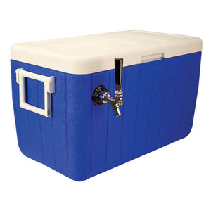 Jockey Box - 48 Qt. - 1 Faucet - Cold Plate - Blue