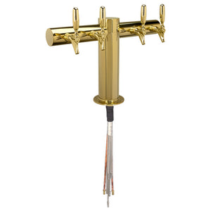 Metropolis "T" - PVD Brass - Glycol-Cooled - 4 Faucets